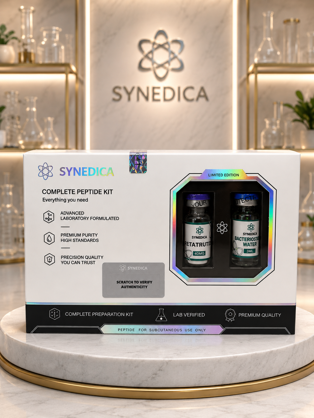 Kit Retatrutide 40mg — Kit completo · GLP-1/GIP/Glucagon